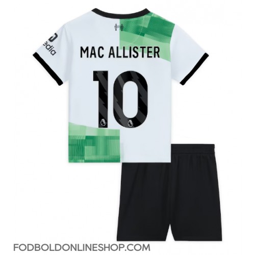 Liverpool Alexis Mac Allister #10 Udebane Trøje Børn 2023-24 Kortærmet (+ Korte bukser)